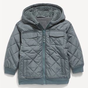 Old Navy Unisex Water Resistant Snow Bib Overalls/Hooded Quilted Jacket Set